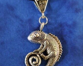 Chameleon Necklace - Silver Tone