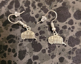 Camper / RV Earrings - Silver Tone