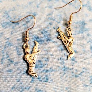 Martial Arts Earrings - Karate - Taekwondo - Tibetan Silver