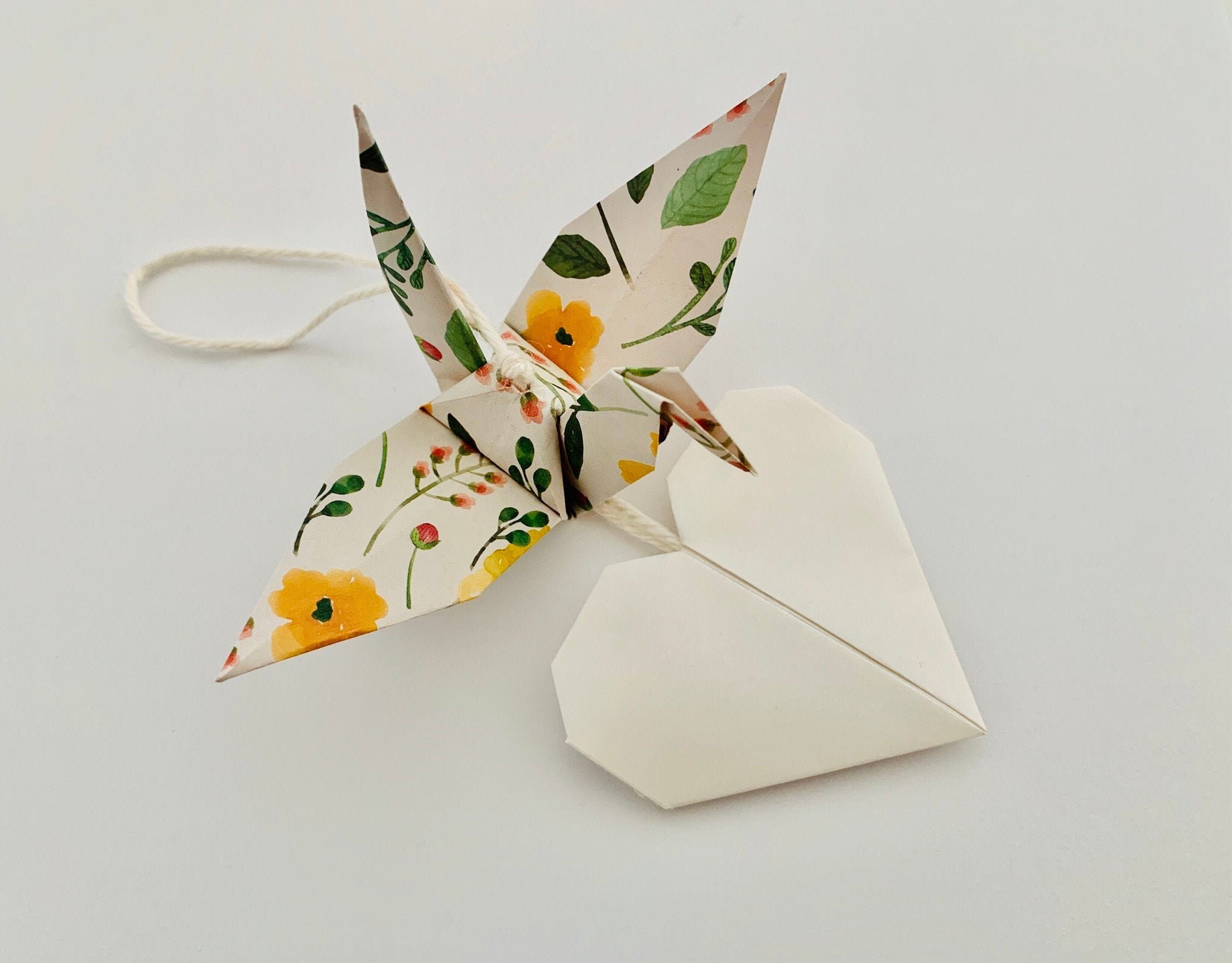 The Paper Crane Heart Project Origami Remembrance Ornament Etsy