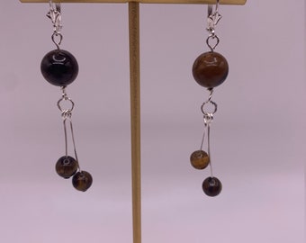 Tiger's eye Dangle Earring