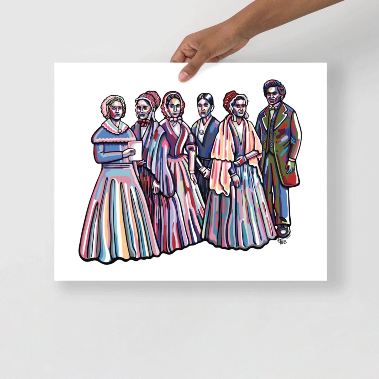 Seneca Falls Convention Figures Archival Art Print Various Etsy