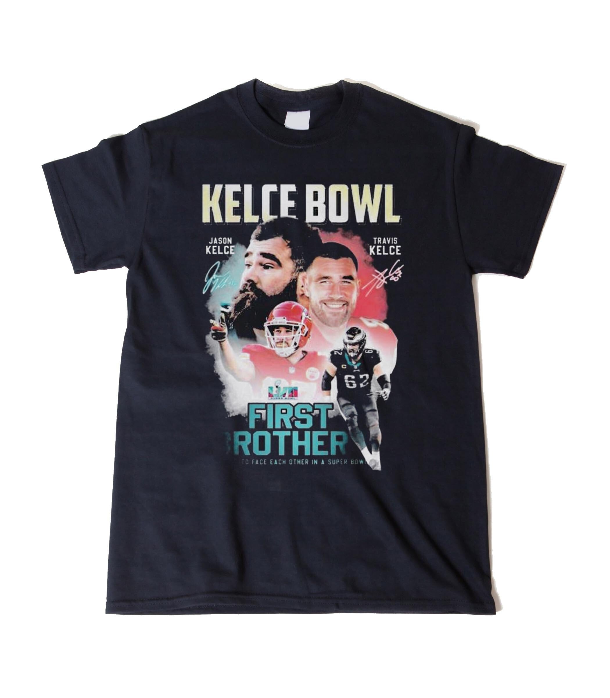 Discover Vintage Kelce Bowl Shirt, Travis Kelce and Jason Kelce Bowl Shirt