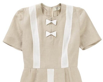 Vintage Valentino Leinen Cocktailkleid