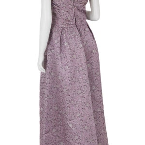 1950s Shimmering Lilac One-Shoulder Ballgown image 3