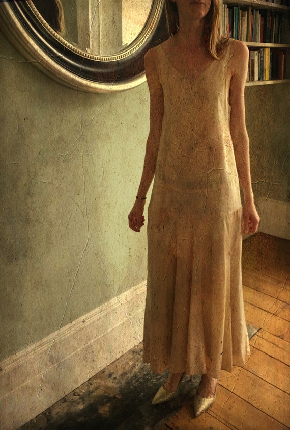 Sultry 1930s Ankle-Length Slip Dress