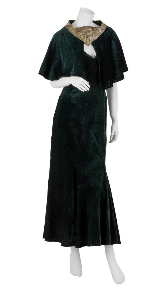 CLUB LONDON - Old Money Dress in Bottle Green Sequin (AU 8/10)