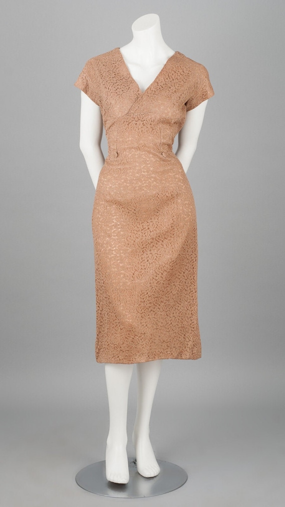 Glamorous 1950s / 1960s Wiggle Cocktail Dress in … - image 1