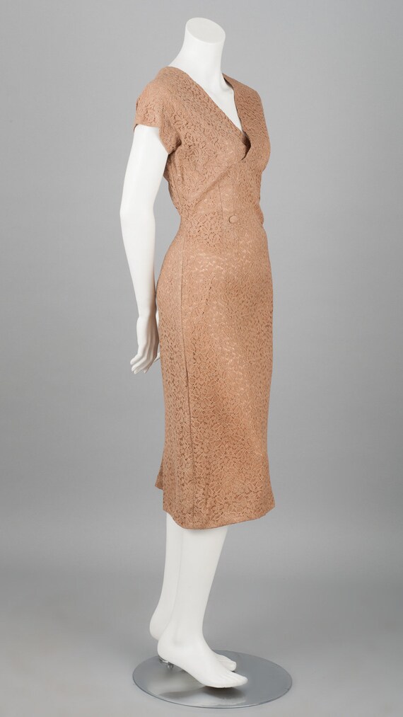 Glamorous 1950s / 1960s Wiggle Cocktail Dress in … - image 2