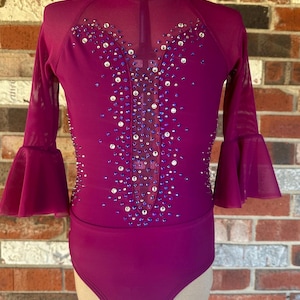 Ready to ship- Size Child Medium- Berry Lyrical/ Musical theatre/ Jazz  Dance Costume