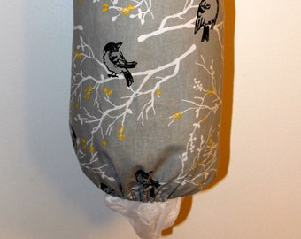 Grocery Bag Holder, Plastic Bag Holder/Dispenser / Birds on a Branch
