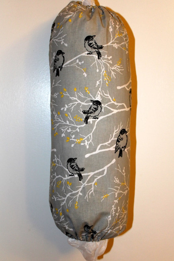 Grocery Bag Holder, Plastic Bag Holder/Dispenser / Birds on a Branch