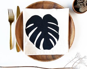 Napkins Set Makes a Cute Wedding Gift Whale Cotton Napkins Hand Screen Printed Napkins Quality Dinner Napkin