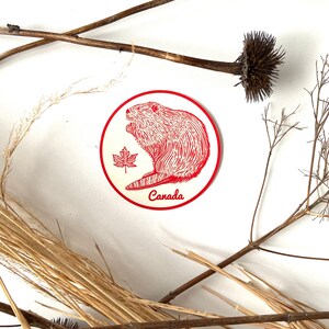 Canada Beaver Vinyl Sticker image 2