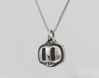 Collar de calavera original, colgante de plata de ley adorablemente espeluznante, regalo de joyería para Halloween