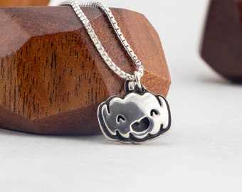 Collar de calabaza feliz – Collar de plata de ley espeluznante para Halloween