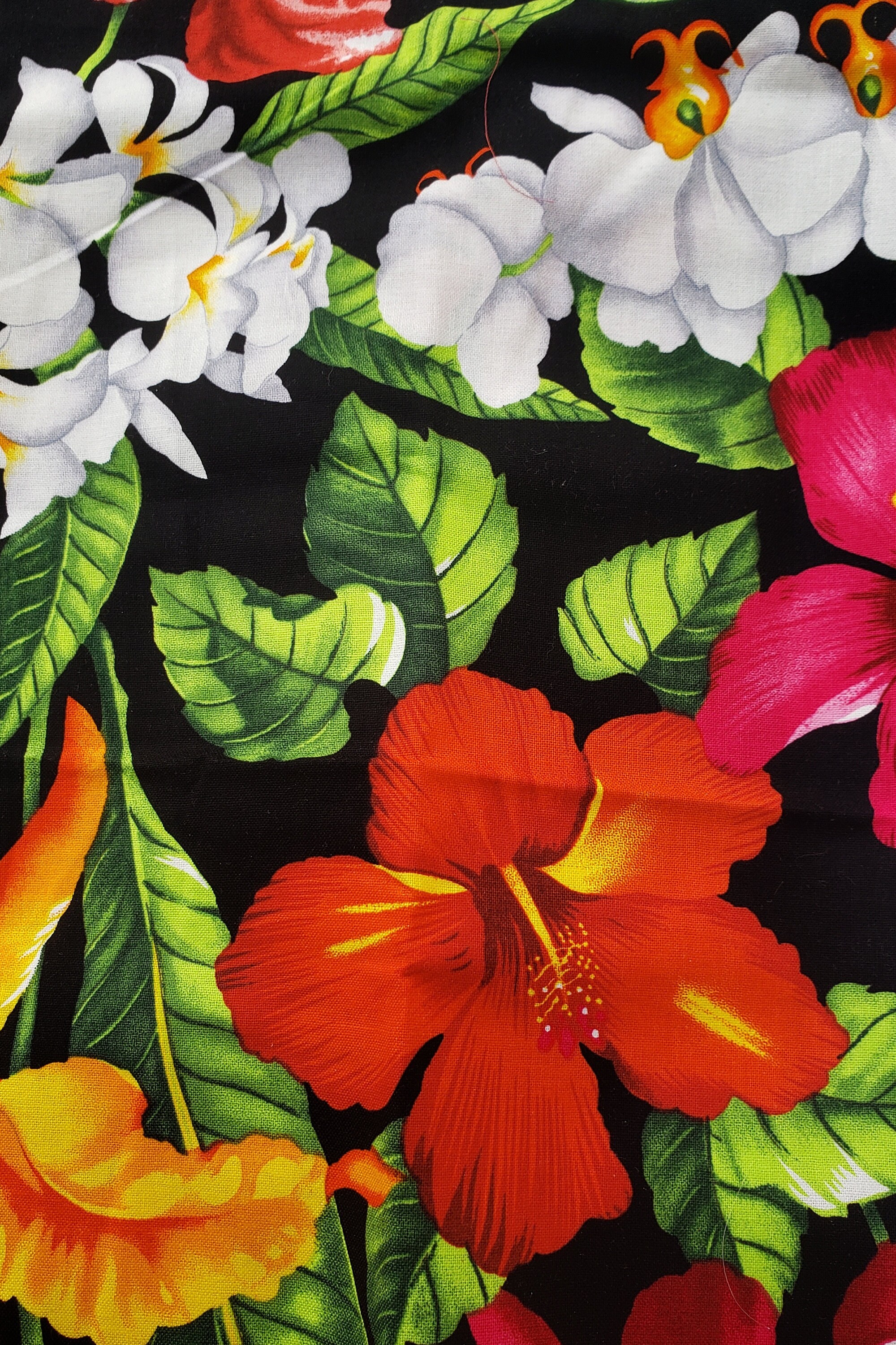 Hawaiian Print Fabrics Hawaiian Print Fat Quarter Hawaiian Etsy