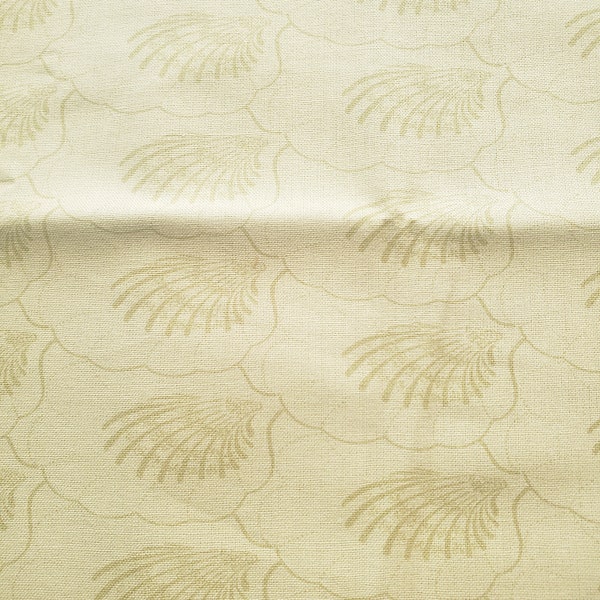 Beach Front Cottage, RJR Fabrics, Scalloped Leaves, Pale Olive Green, Beach Cottage Theme, Precut Fabric,  Ocean Cottage, Summer Cottage