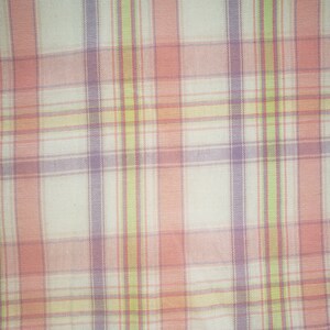 Lightweight Cotton Plaid, Pink Plaid, Coral Cotton Plaid, Home Decoration, Placemats, Bag Making, Make a Tablecloth, Summer Shorts, Summer