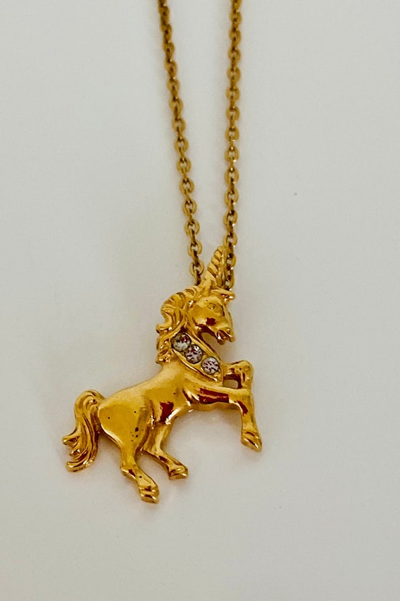 Vintage Avon Unicorn Necklace