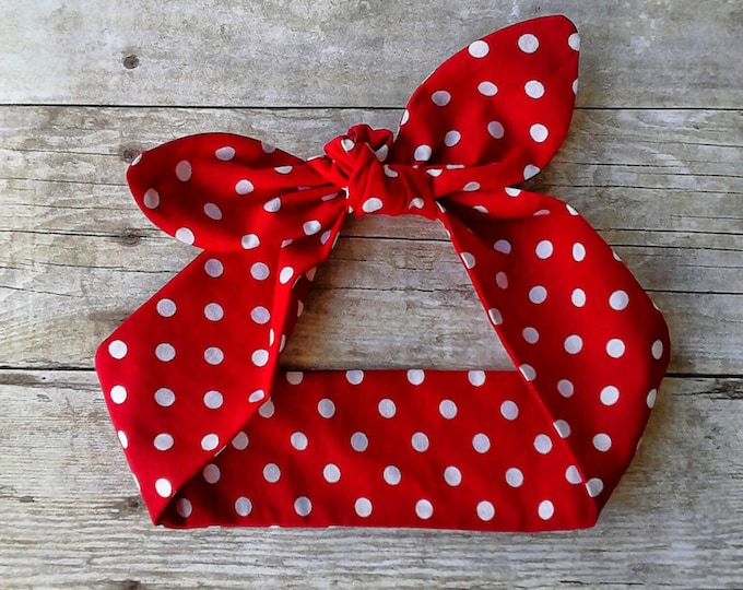 Tie Headband Bandana Knot 1950s Hair Wrap Women Bandana Headband Rosie