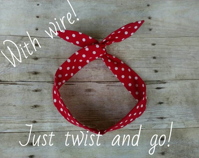 How To Tie A Rosie The Riveter Bandana www.etsy.com