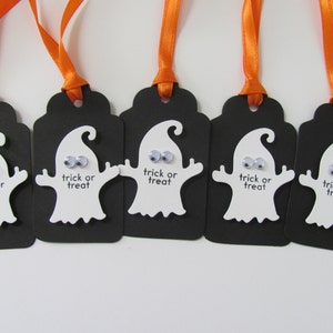 Halloween Gift Tags, Halloween Favor Tags, Ghost Gift Tags, Trick or Treat Favor Tags, Trick or Treat, Halloween, Halloween Decoration,Ghost