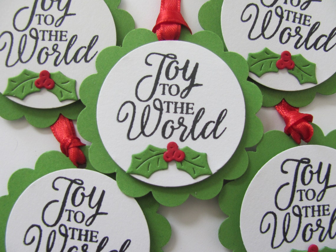 Joy to the World Gift Tags Christmas Tags Holiday Gift Tags - Etsy