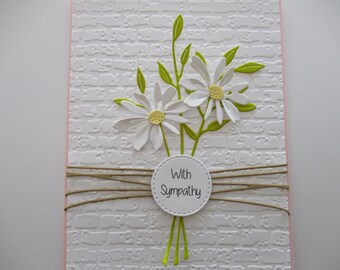 SympathyKiss ランダムメッセージカード Handmade Sympathy Card, Condolence Card, With Sympathy Card