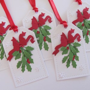 Holly Christmas Gift Tags, Christmas Tags, Christmas Gift Tags, Christmas Decorations, Holiday Gift Tags, Holly Gift Tags ,Holly Tags, Holly image 5