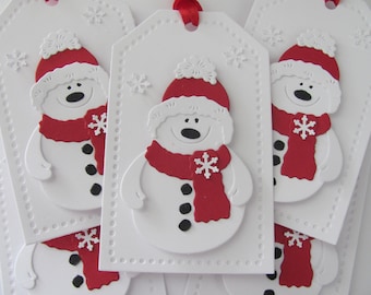 Snowman Gift Tags, Christmas Tags, Gift Tags, Snowman Gift Tags, Snowman Christmas Gift Tags, Christmas Tags Handmade, Snowman Tags, Snowman