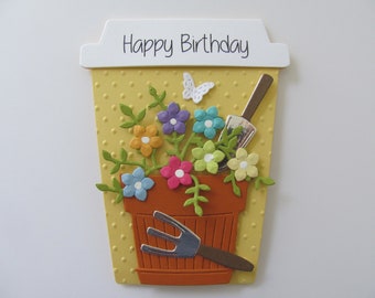 Happy Birthday Gift Card Holder, Gift Card Holder, Gift Cards, Coffee Cup Gift Card Holder, Flower Pot Gift Card Holder, Birthday Gift
