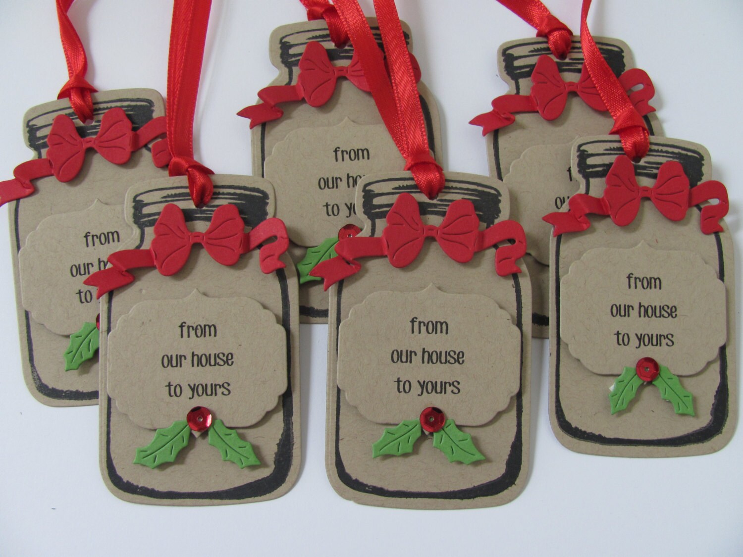 Christmas Tags Mason Jar Gift Tags Christmas Gift Tags Etsy