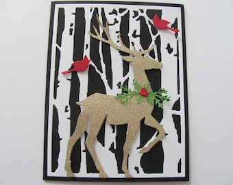 Christmas Cards, Deer Cards, Holiday Cards, Handmade Christmas Cards, Christmas Card Set, Boxed Christmas Cards, Deer Christmas Cards, Deer