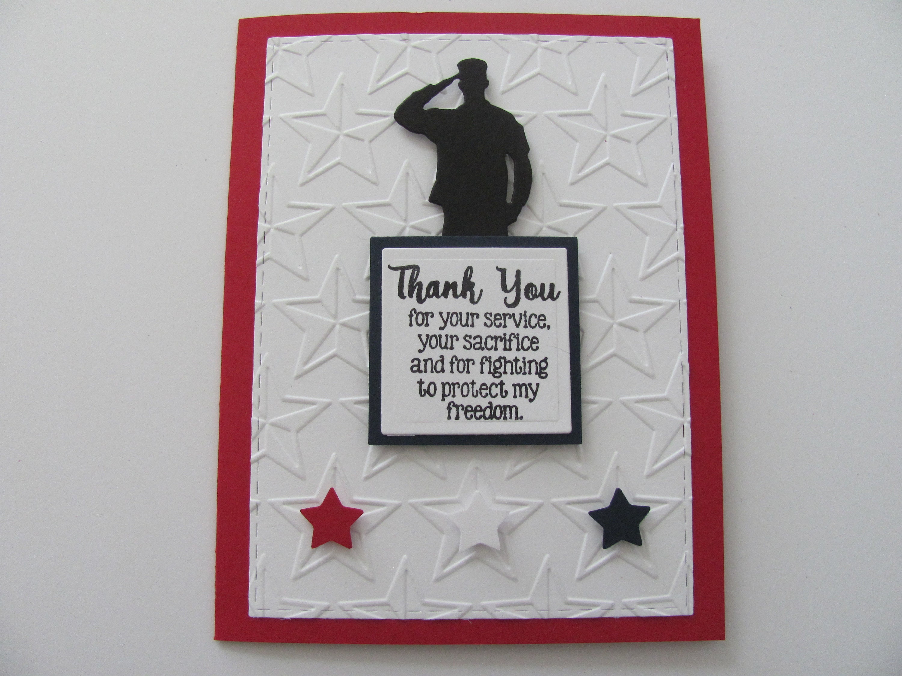 Blank Cards Paper Set Of 2 Military Thank You Military Retirement Cards 