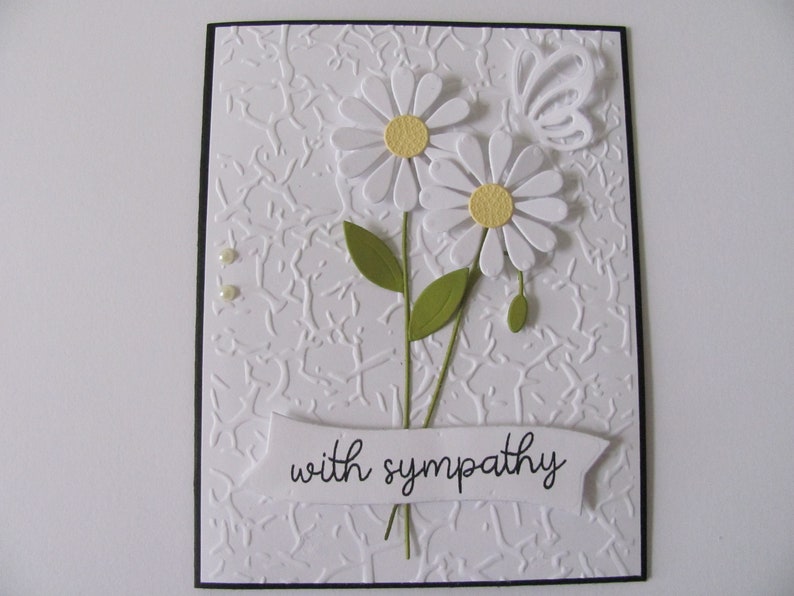 Sympathy Card Greeting Cards Handmade Condolence Card Etsy Uk