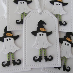 Halloween Ghost Tags, Halloween Favor Tags, Halloween Tags, Ghost Gift Tags, Halloween Decorations, Ghost Tag, Witch Tags, Ghosts, Gift Tags