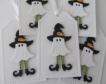Halloween Ghost Gift Tags, Gift Tags, Halloween Favor Tags, Halloween Ghost Tags, Ghost Gift Tags, Halloween Decorations,  Witch Tags, Ghost