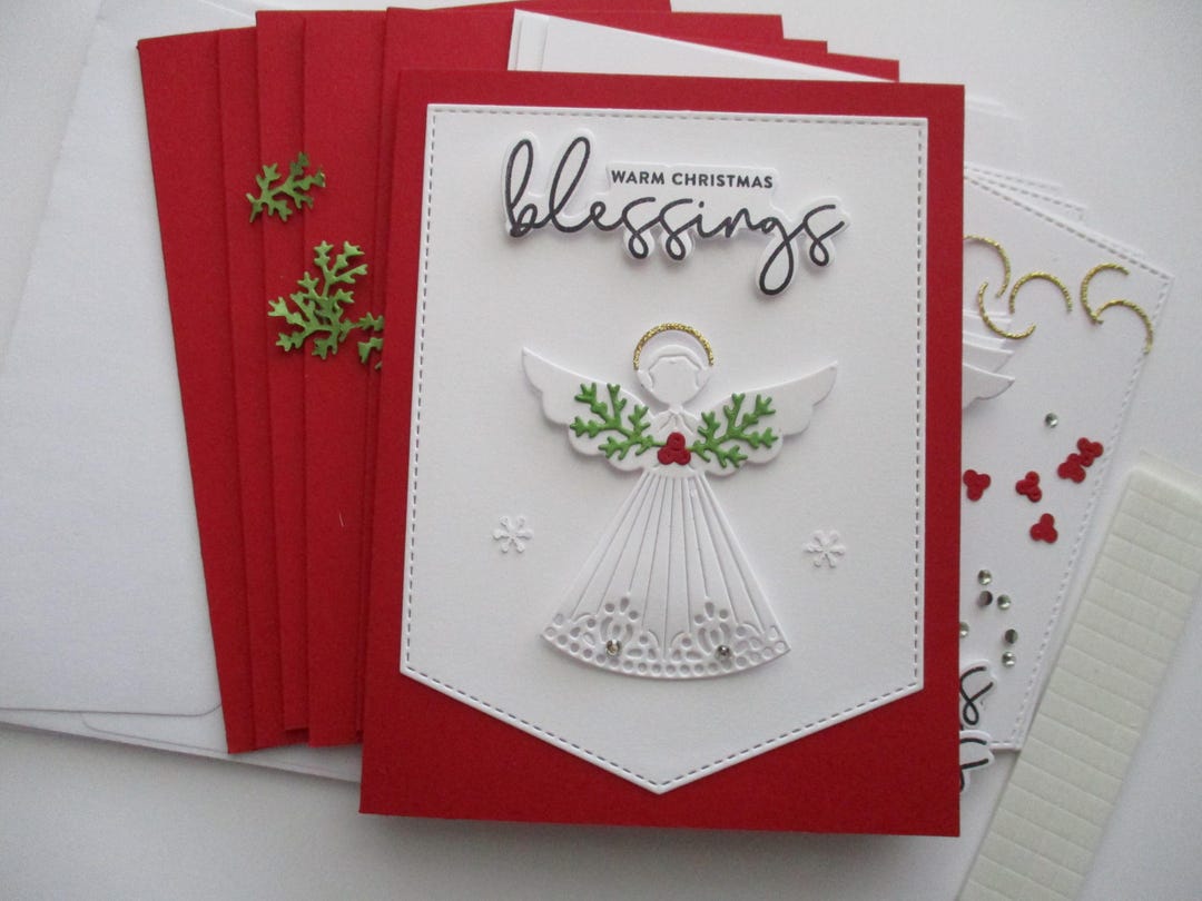 DIY Christmas Card Kit Christmas Cards Angel Christmas Card Warm DIY Christmas Card Kit Christmas Cards Angel Christmas Card Warm