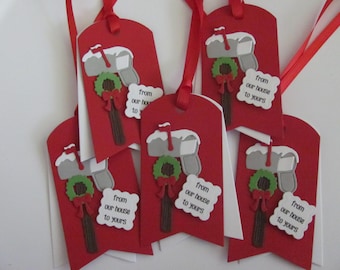 Christmas Gift Tags, Christmas Tags, Mailbox Gift Tags, Christmas, Holiday Gift Tag, From Our House To Yours Tags, Christmas Tags for Favors