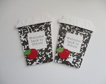 Back To School Teacher Gift Card Holder, Back To School Gift, Teacher Giftcard Holder, Teacher Appreciation, Teacher Gift,  Apple