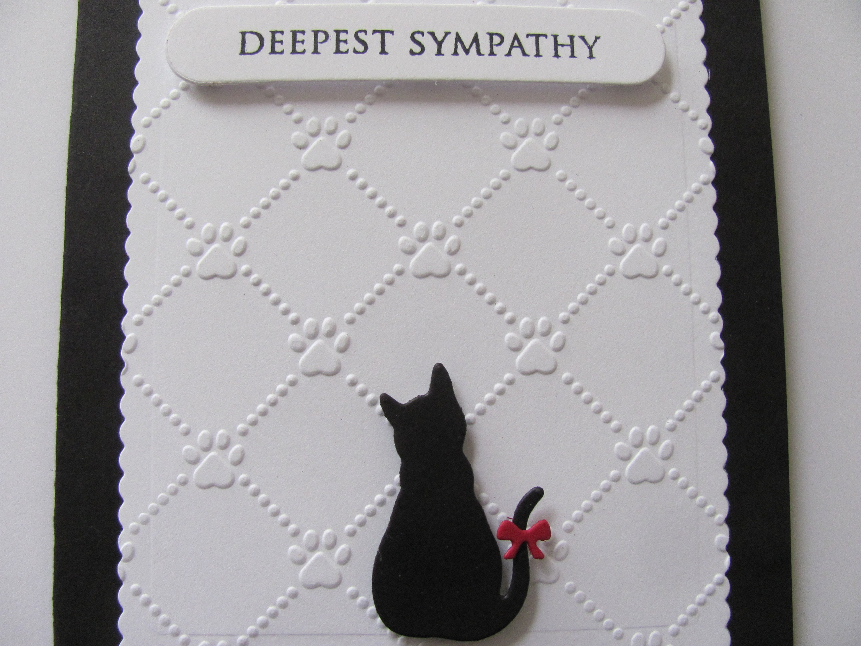 Sympathy Pet Cards Cat Sympathy Cards Loss of Pet Handmade Etsy