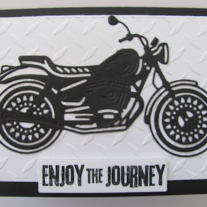 Motorcycle Card, Happy Birthday Motorcycle Card, Masculine Cards, Embossed Birthday Day Card, Gifts for Him, Motorcycle card, Motorcycles