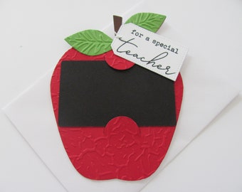 Teacher Gift, Teacher Thank You Gift, Teacher Appreciation, Teacher Gift Card Holder, Teacher Card, Apple Gift Card Holder, Apple Card