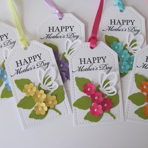 Happy Mother's Day Gift Tags, Mother's Day Tags, Mother's Day Gift Tags, Mother's Day Flowers, Flower GIft Tags, Mother's Day, Mom Gift Tags image 1