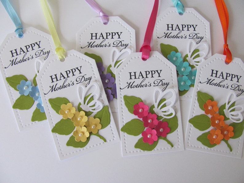 Happy Mother's Day Gift Tags, Mother's Day Tags, Mother's Day Gift Tags, Mother's Day Flowers, Flower GIft Tags, Mother's Day, Mom Gift Tags image 1