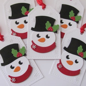 Snowman Tags, Christmas Tags, Gift Tags, Snowman Gift Tags, Snowman Christmas Gift Tags, Christmas Tags Handmade, Snowman Tags, Snowman