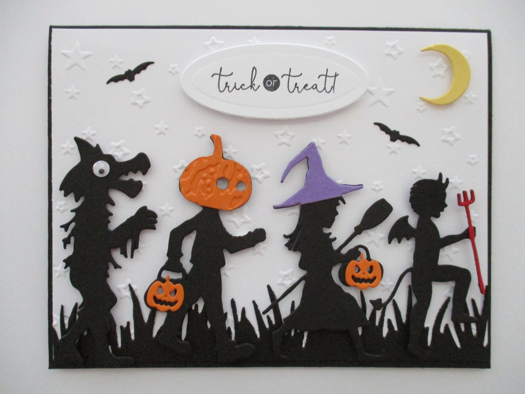 Halloween Trick Or Treat Card Greeting Card Handmade Halloween Card Il 1080xN.4231172587 4q11