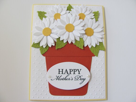 flower pot mothers day card