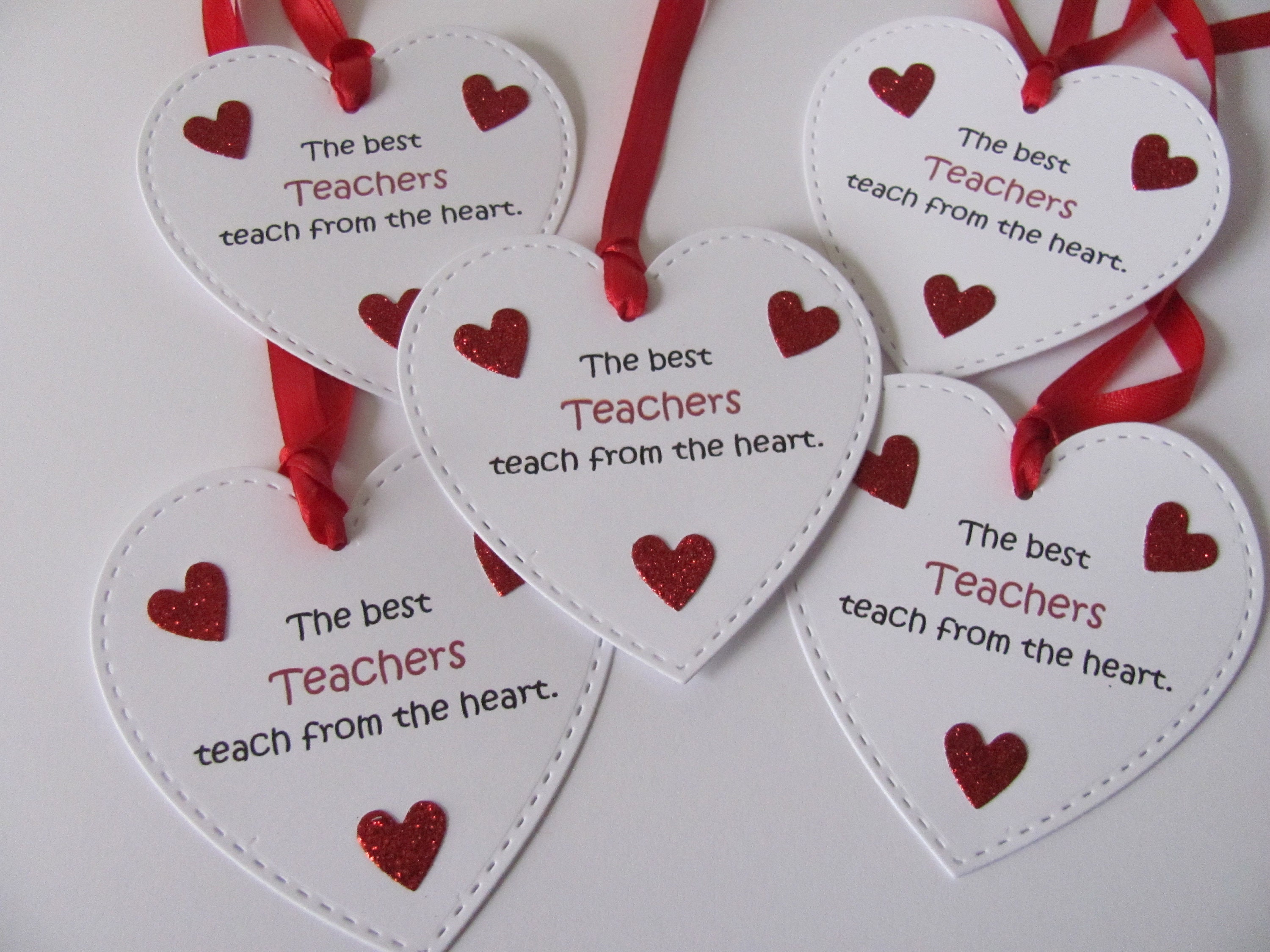 Teacher Valentines Day Tags Valentines Day Gift for Teacher - Etsy